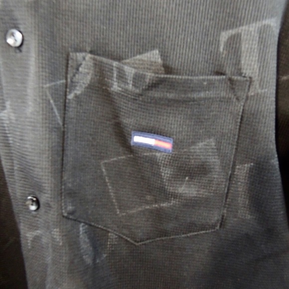 Tommy Hilfiger Men’s Casual Shirt Black Size XL - Picture 3 of 7